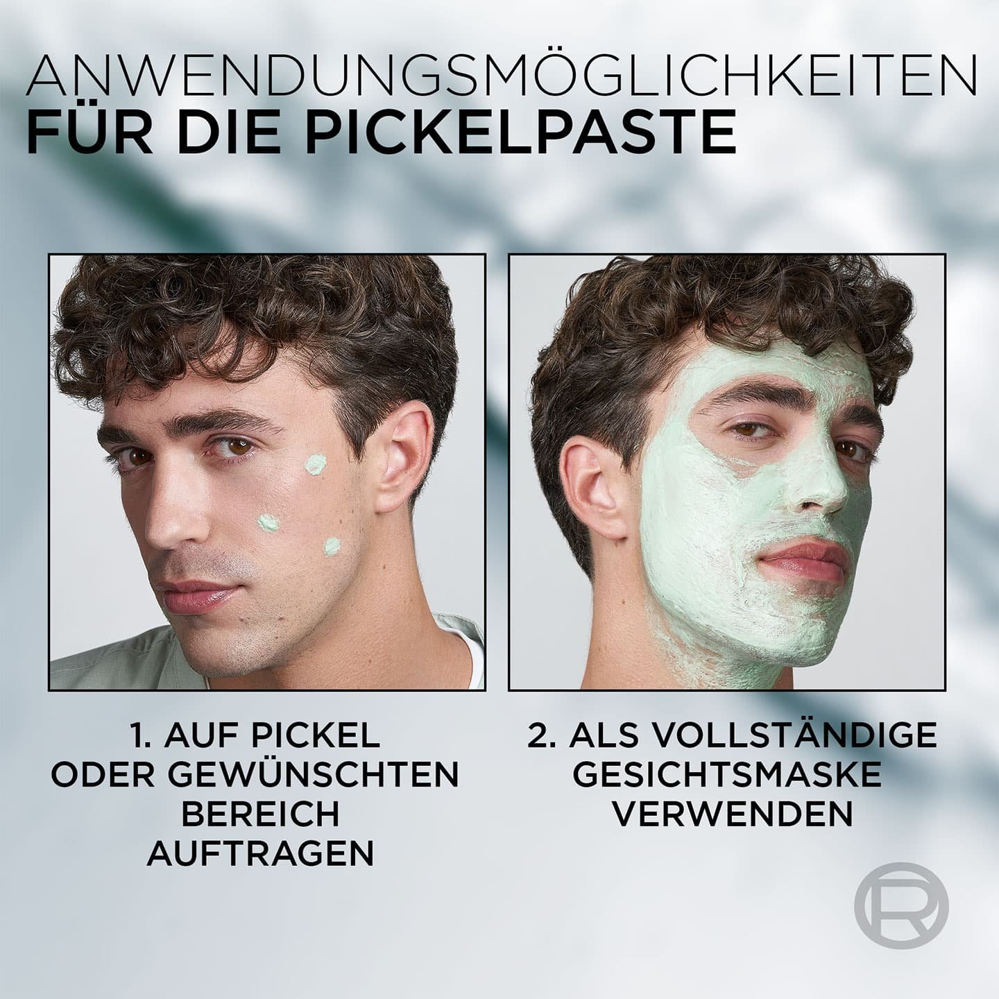 Zwei Anwendungsmöglichkeiten der L'oréal Paris SOS 2-in-1 Anti-Pickel-Paste